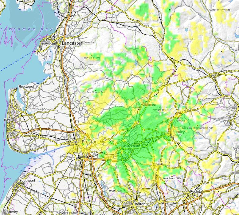 GB3PF Coverage Prediction